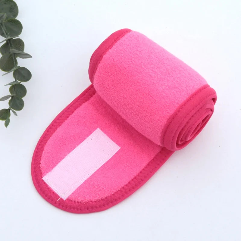 Women Head Band Adjustable SPA Facial Yoga Headband Bath Makeup Hair Band for Face Washing Soft Toweling Hair Make Up Accessorie