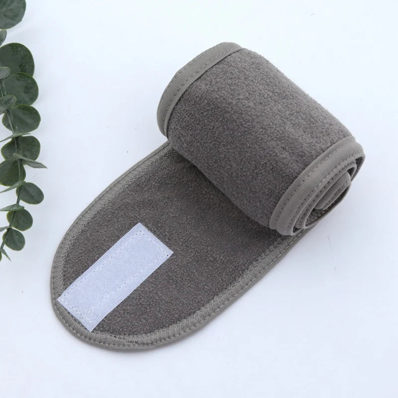 Women Head Band Adjustable SPA Facial Yoga Headband Bath Makeup Hair Band for Face Washing Soft Toweling Hair Make Up Accessorie
