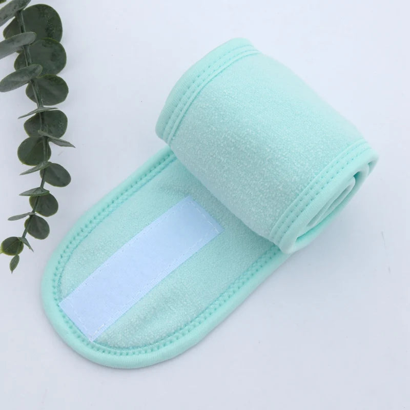 Women Head Band Adjustable SPA Facial Yoga Headband Bath Makeup Hair Band for Face Washing Soft Toweling Hair Make Up Accessorie