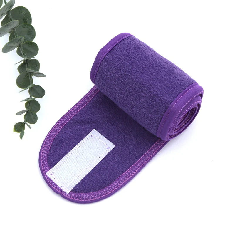 Women Head Band Adjustable SPA Facial Yoga Headband Bath Makeup Hair Band for Face Washing Soft Toweling Hair Make Up Accessorie